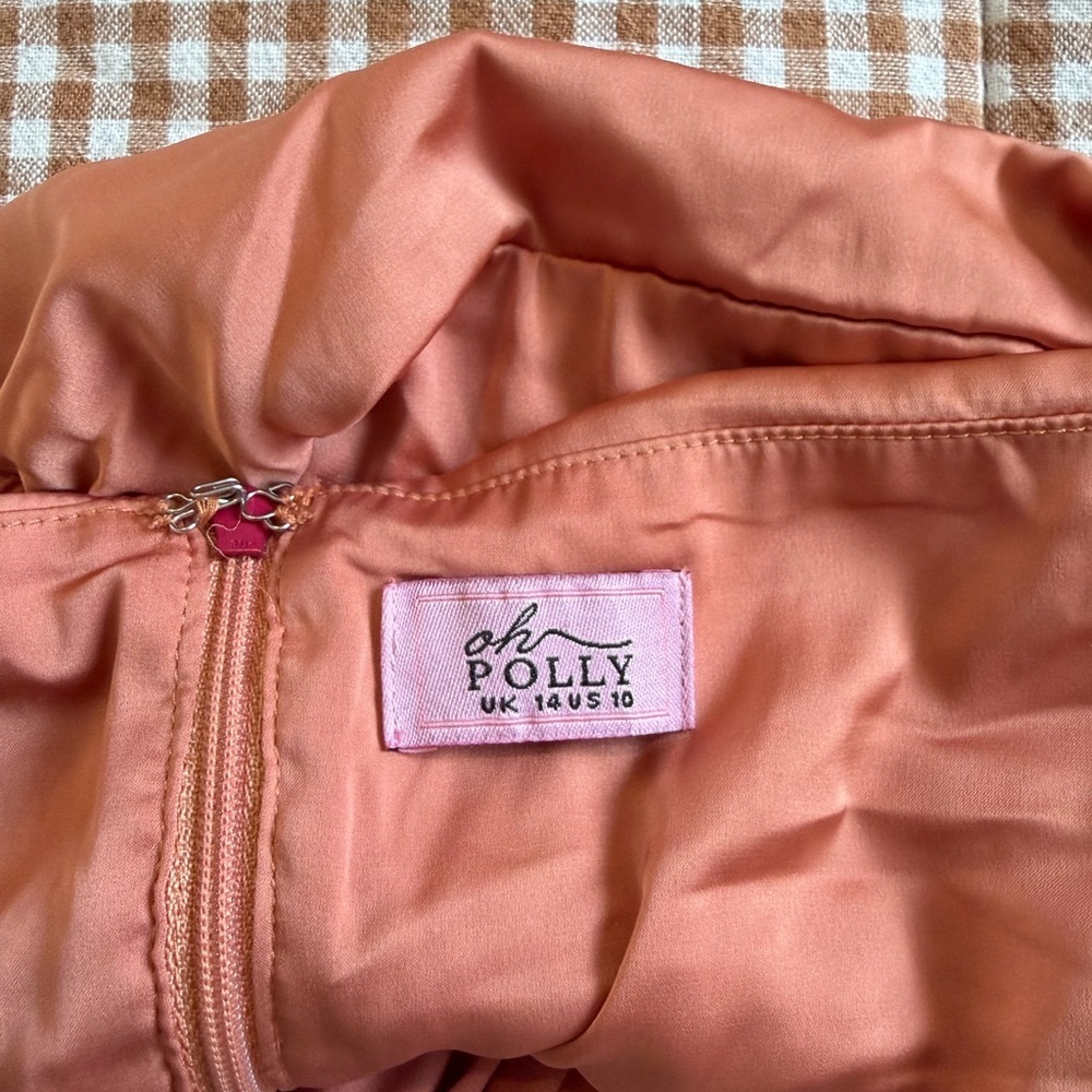 Oh Polly Satin Halter Top in Rusty Orange - Picture 4 of 4